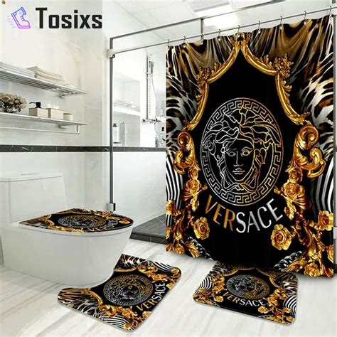 versace bath mat set|bathroom decor with Versace.